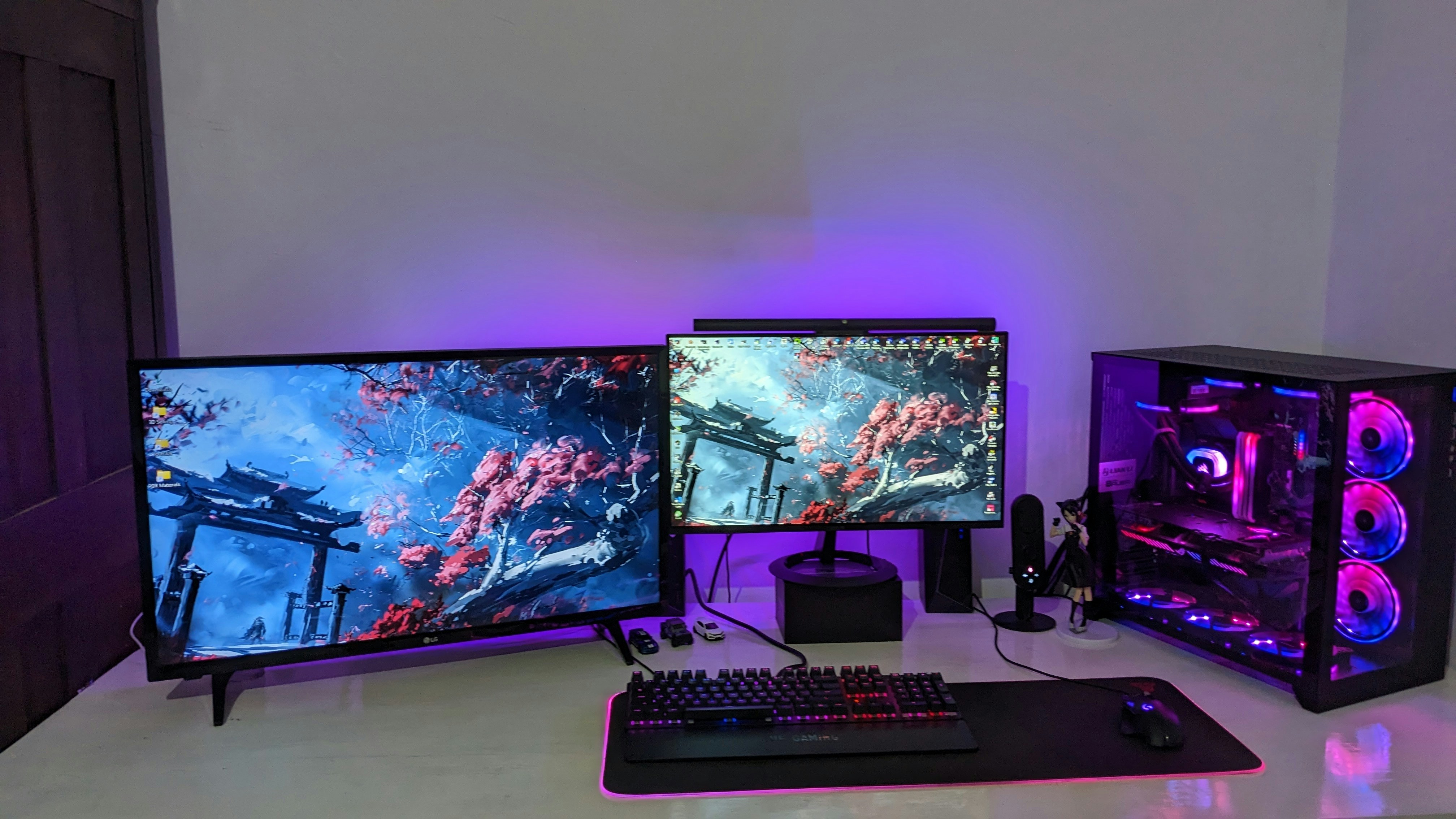 Custom-built desktop PC workstation