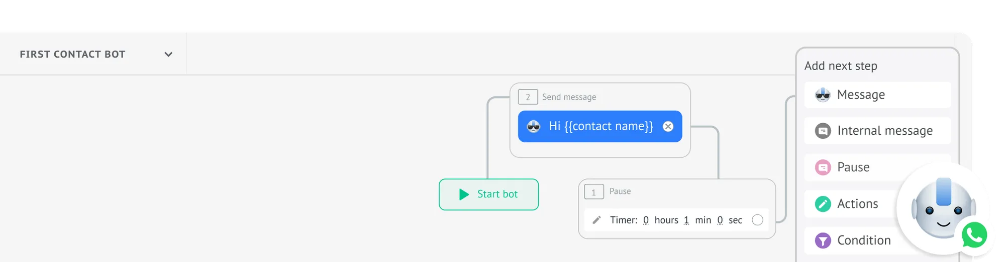 No-code Salesbot